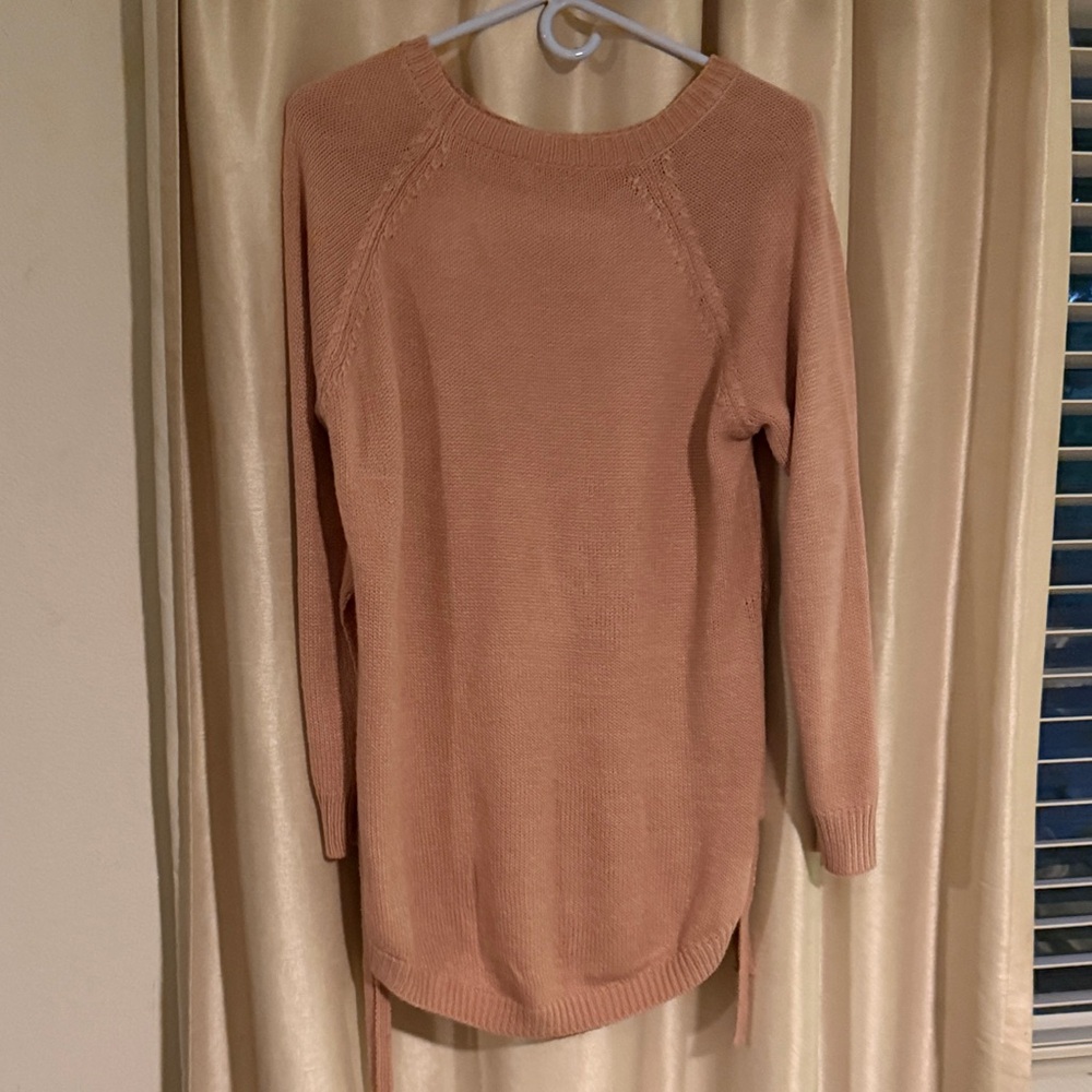 SHEIN Women's Camel Crew Neck Sweater